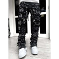 High Street Distressed Flared Denim Jeans